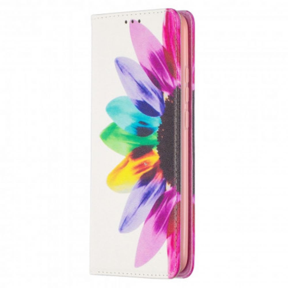 Schutzhülle Für Xiaomi Redmi 9C Flip Case Aquarell Blume