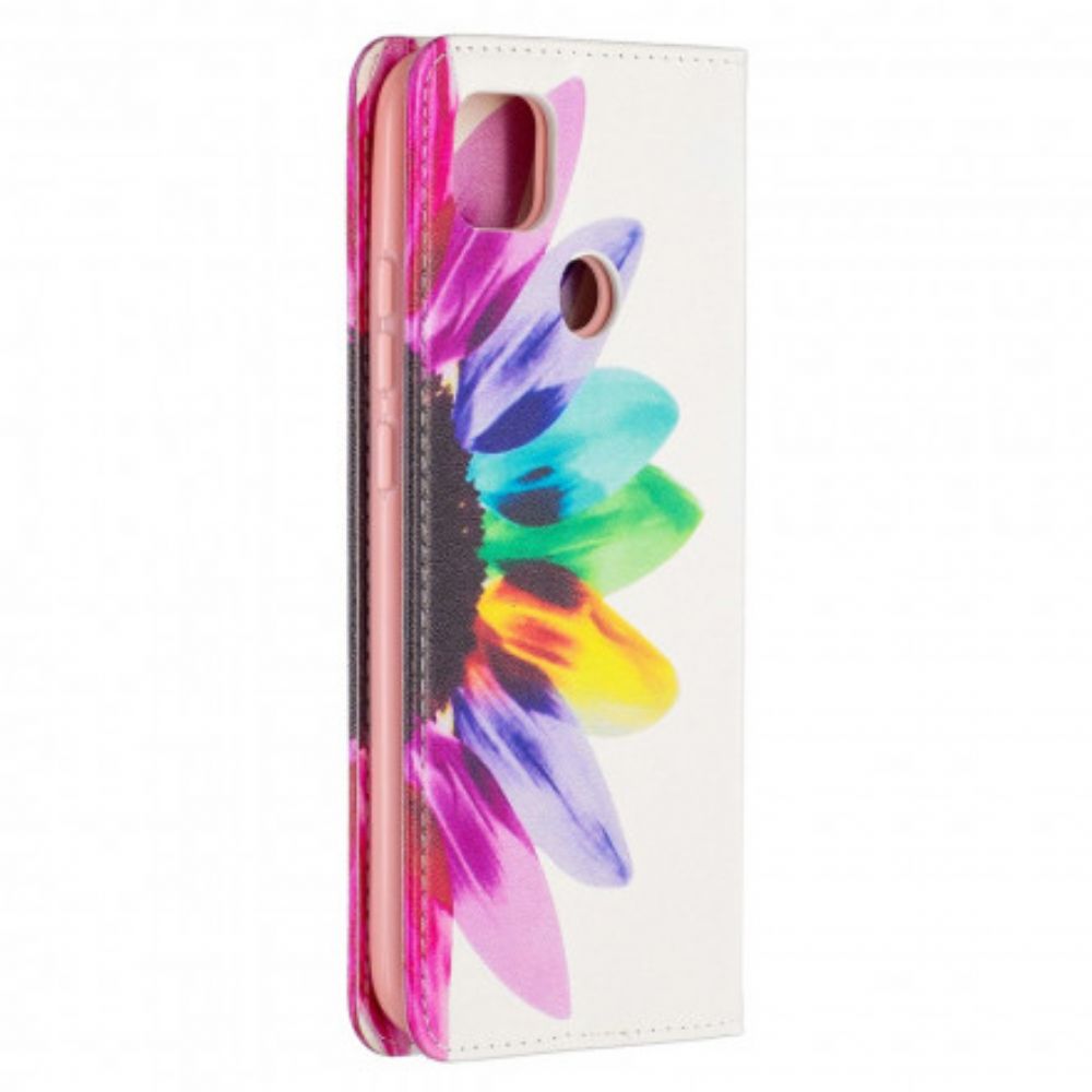 Schutzhülle Für Xiaomi Redmi 9C Flip Case Aquarell Blume