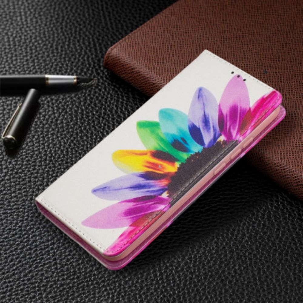 Schutzhülle Für Xiaomi Redmi 9C Flip Case Aquarell Blume