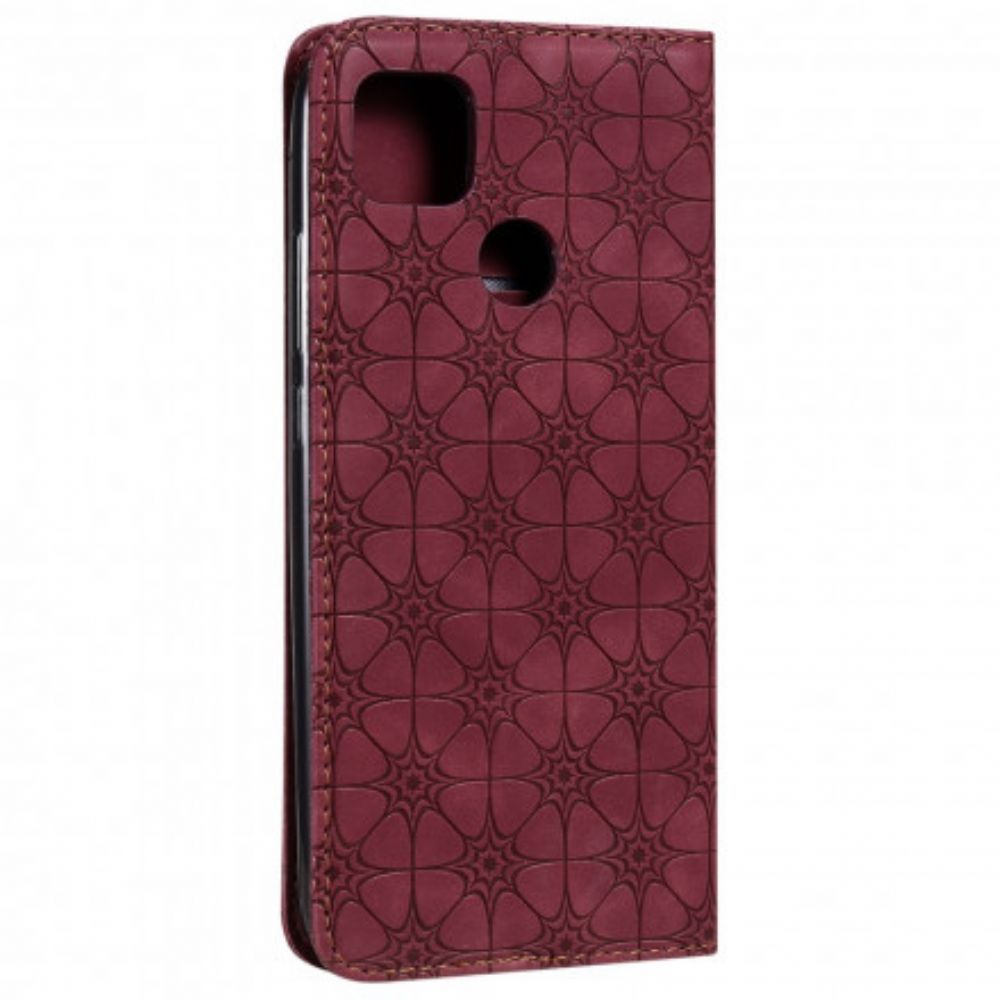 Schutzhülle Für Xiaomi Redmi 9C Flip Case Barockblumen