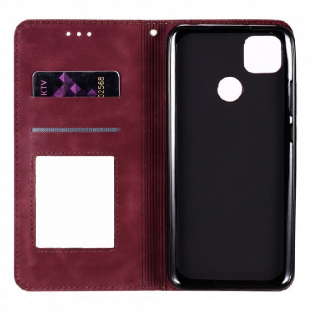 Schutzhülle Für Xiaomi Redmi 9C Flip Case Barockblumen