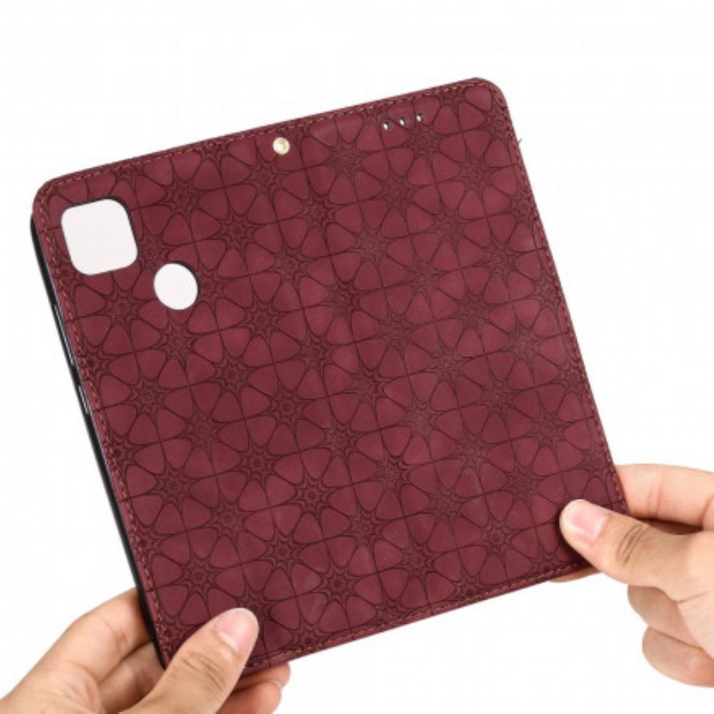 Schutzhülle Für Xiaomi Redmi 9C Flip Case Barockblumen