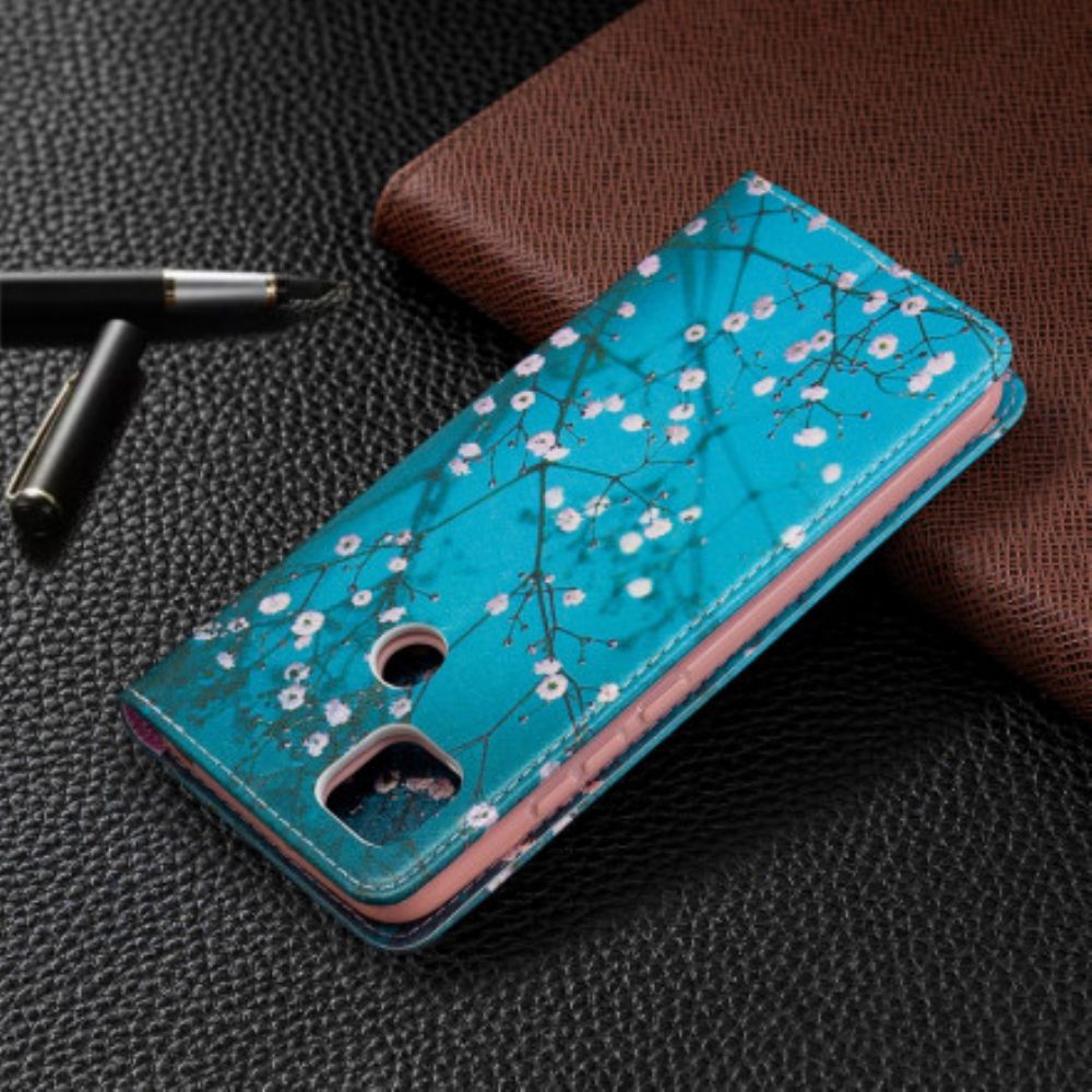 Schutzhülle Für Xiaomi Redmi 9C Flip Case Blühende Zweige