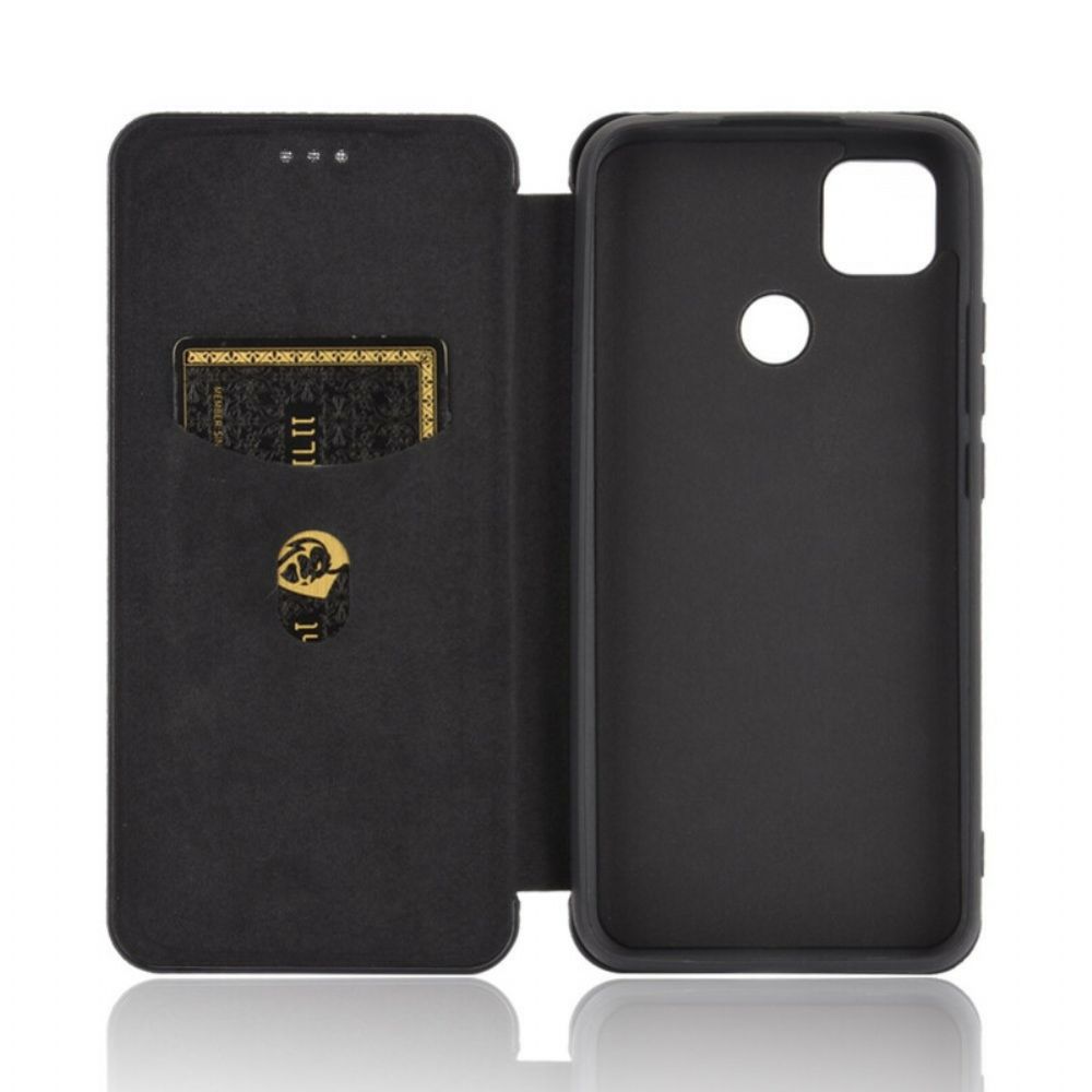 Schutzhülle Für Xiaomi Redmi 9C Flip Case Farbiges Karbon-silikon