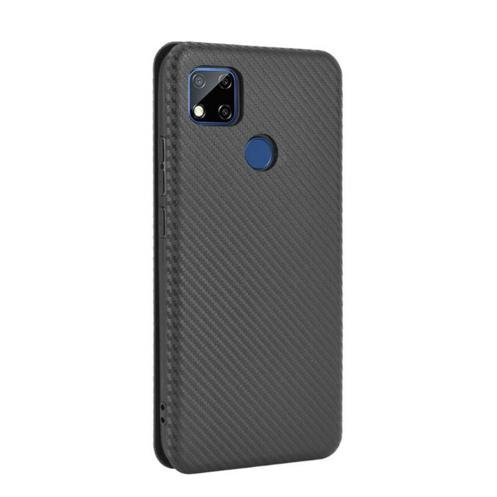 Schutzhülle Für Xiaomi Redmi 9C Flip Case Farbiges Karbon-silikon