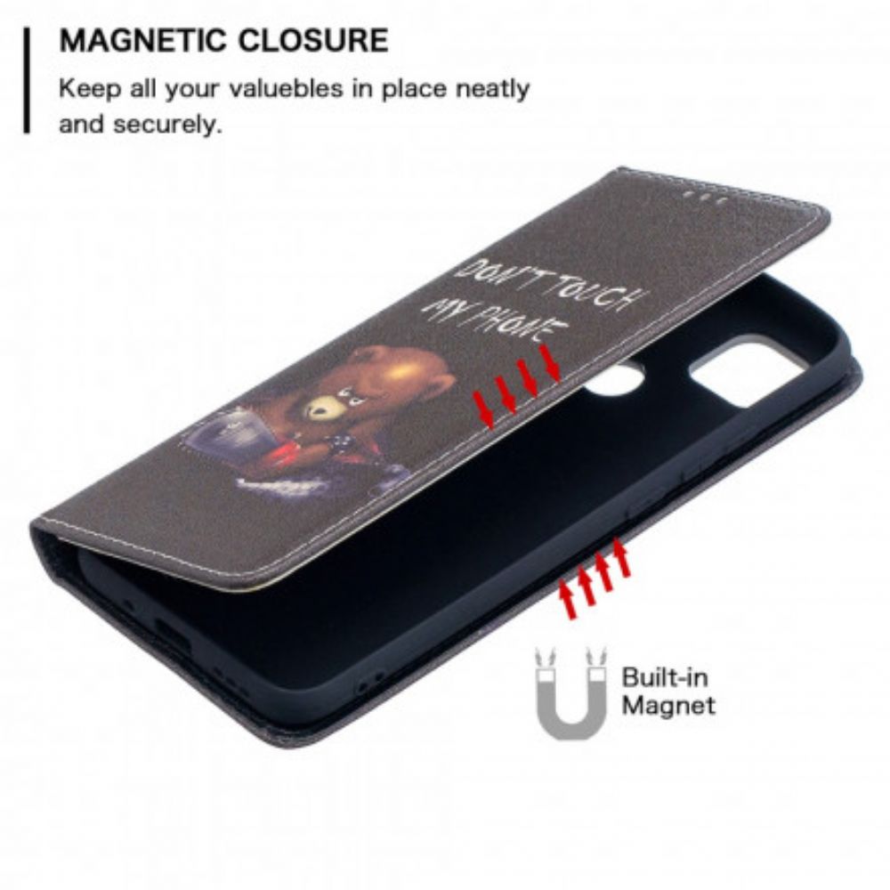 Schutzhülle Für Xiaomi Redmi 9C Flip Case Gefährlicher Bär