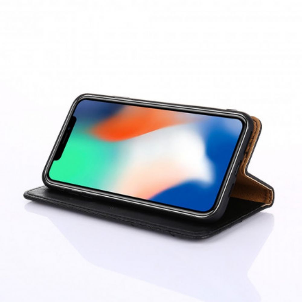 Schutzhülle Für Xiaomi Redmi 9C Flip Case Lederoptik Mit Nieten