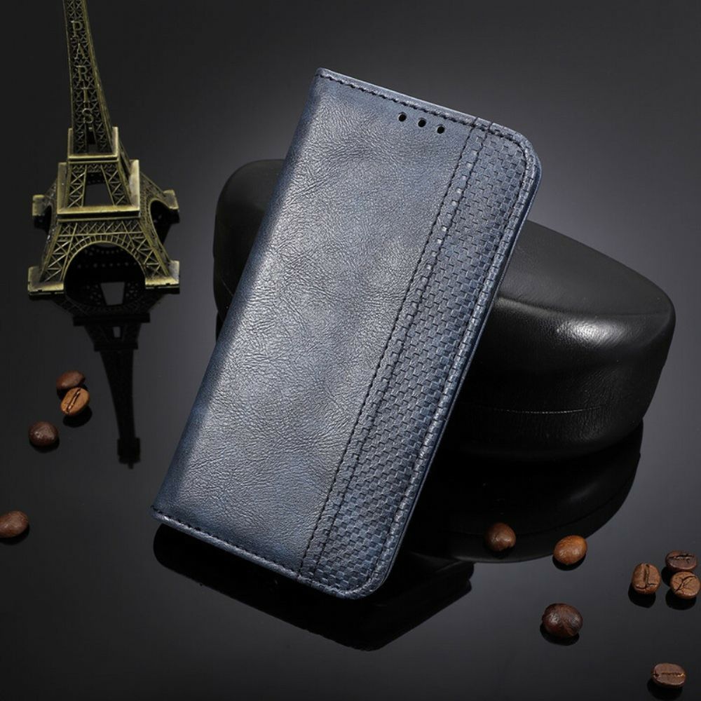 Schutzhülle Für Xiaomi Redmi 9C Flip Case Stilisierter Vintage-ledereffekt