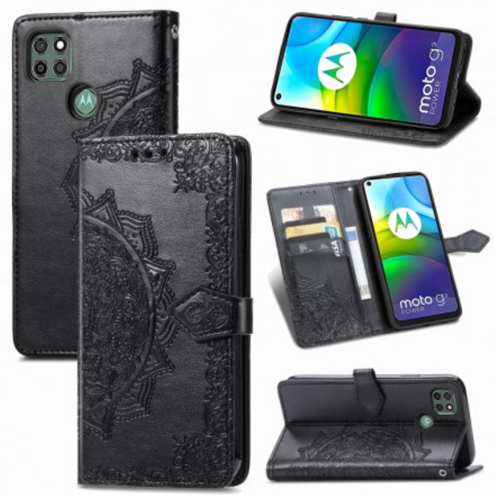 Lederhüllen Für Moto G9 Power Mandala Aus Dem Mittelalter