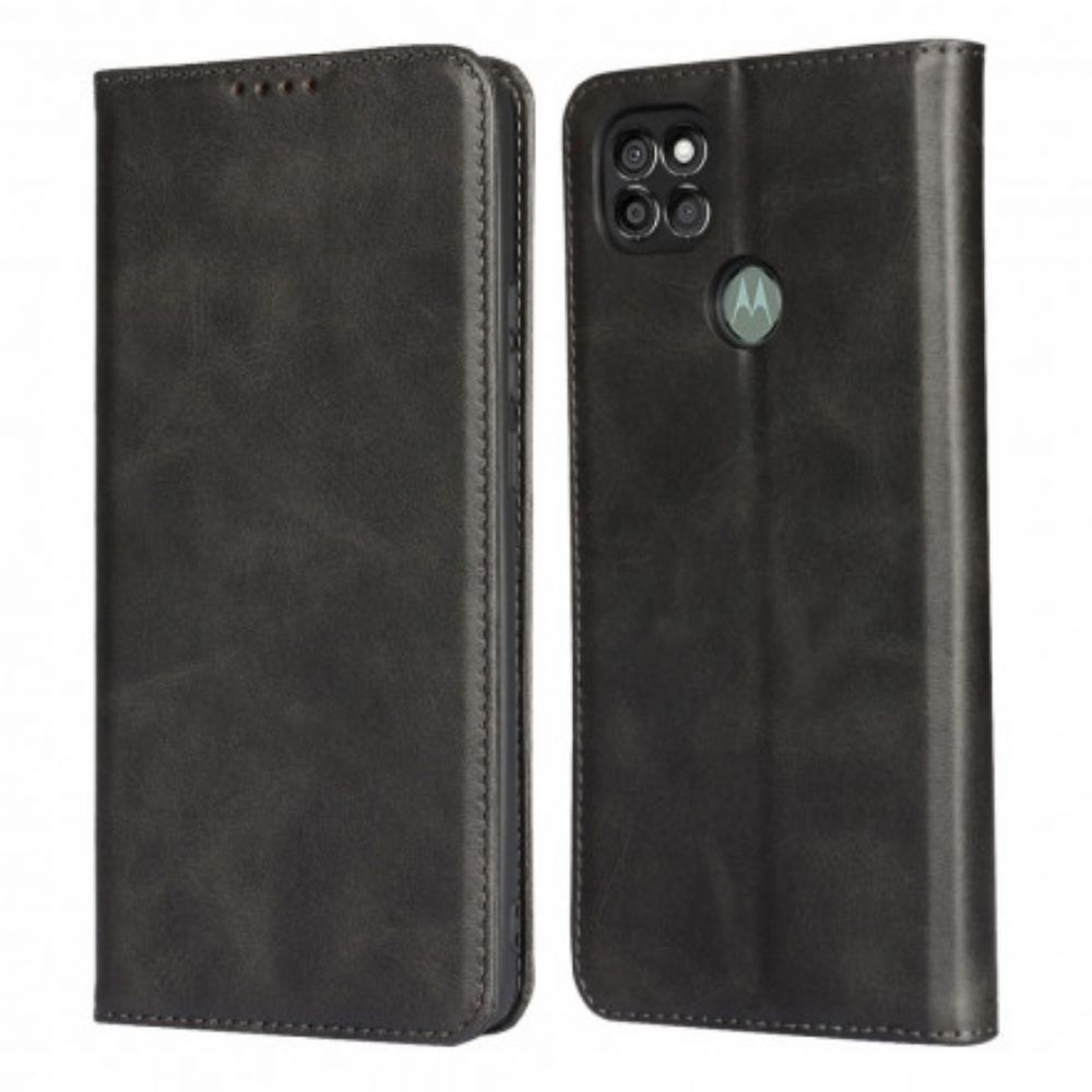 Schutzhülle Für Moto G9 Power Flip Case Feine Lederoptik