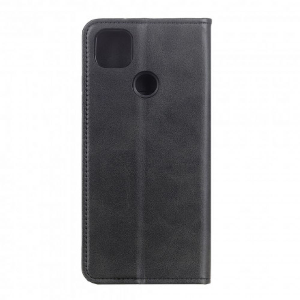 Schutzhülle Für Moto G9 Power Flip Case Spaltleder