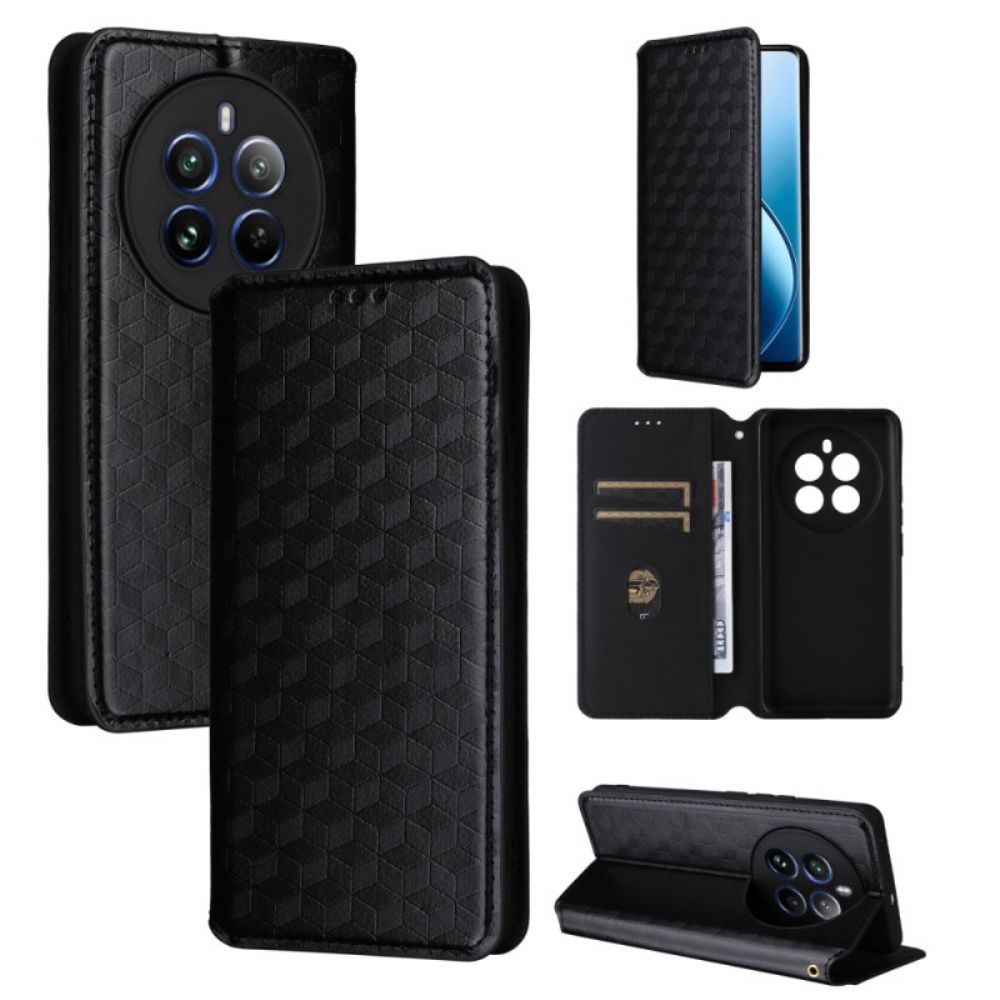 Flip Case Für Realme 12 Pro / 12 Pro Plus 3d-diamantmuster