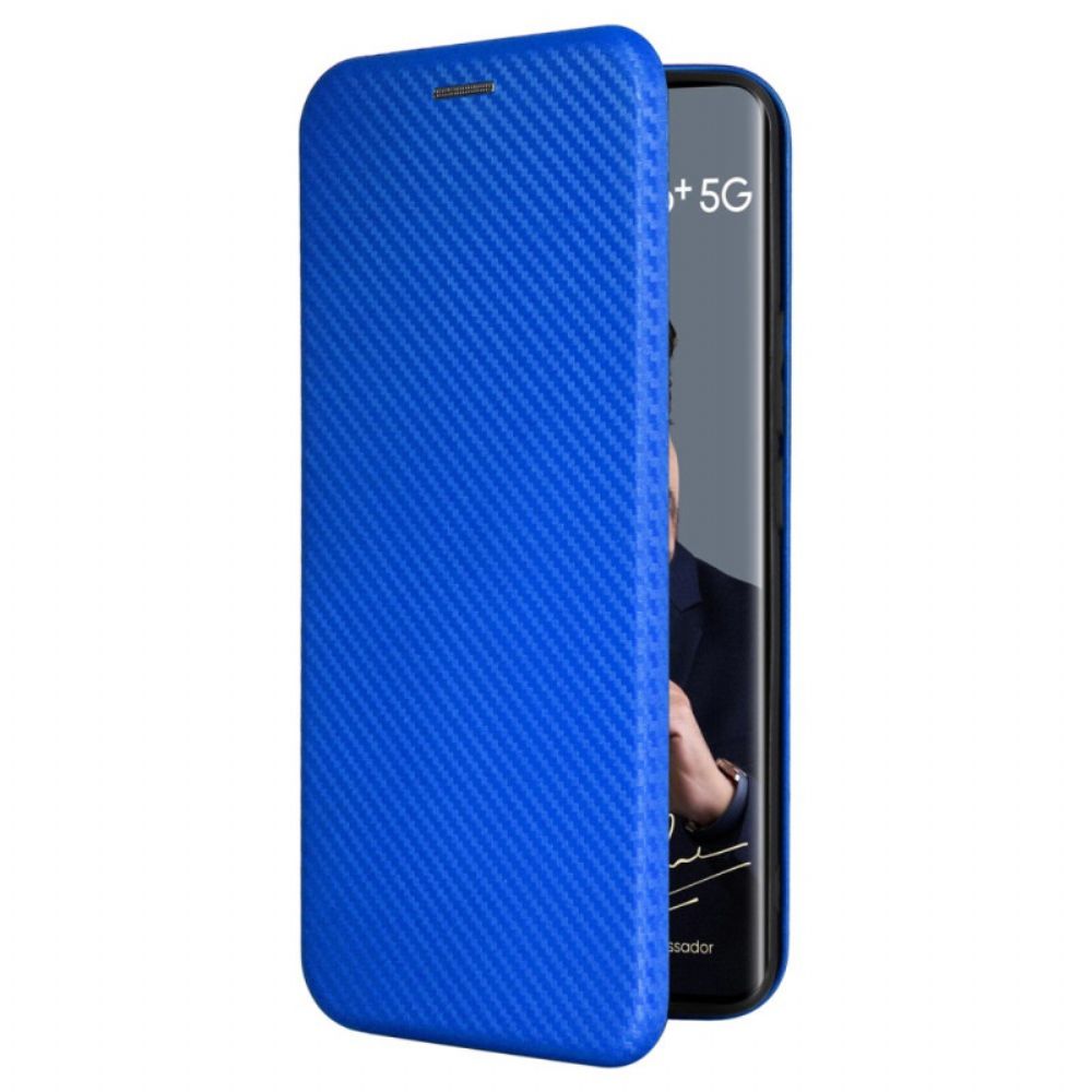 Flip Case Für Realme 12 Pro / 12 Pro Plus Kohlefaser