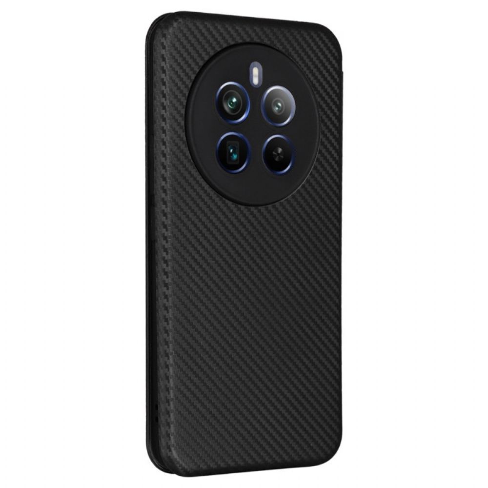 Flip Case Für Realme 12 Pro / 12 Pro Plus Kohlefaser