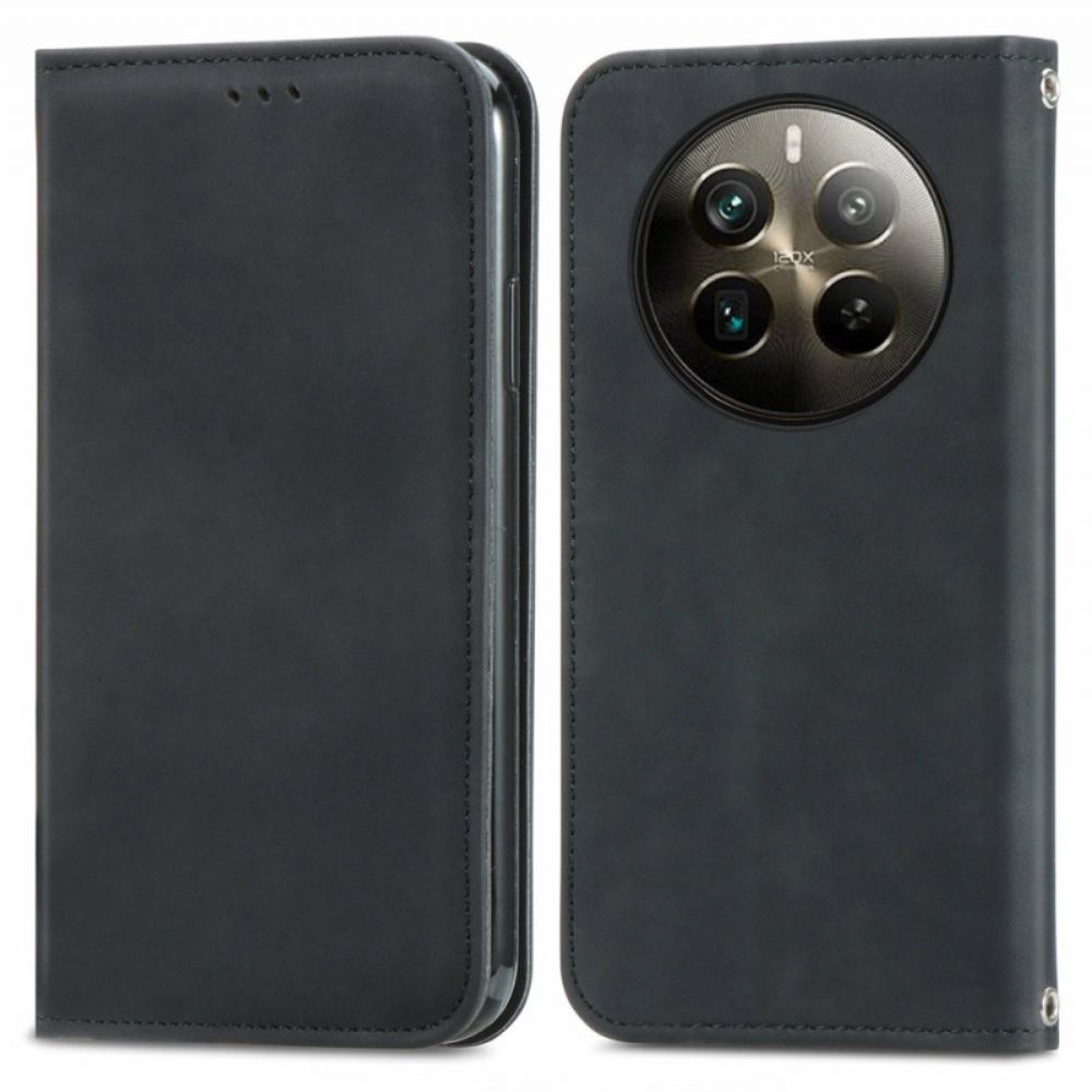 Flip Case Für Realme 12 Pro / 12 Pro Plus Wildledereffekt