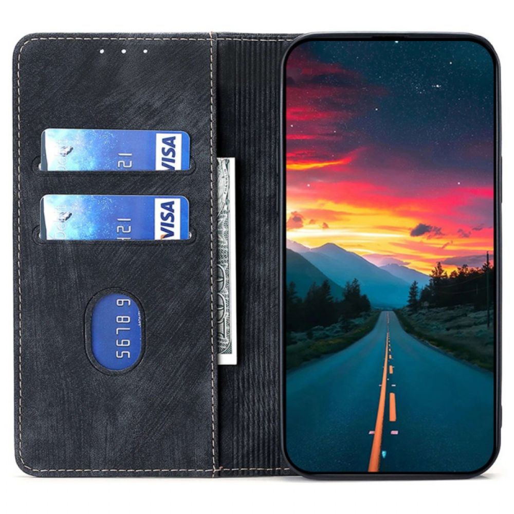 Flip Case Realme 12 Pro / 12 Pro Plus Handyhülle Rfid-blockierende Retro-geldbörse