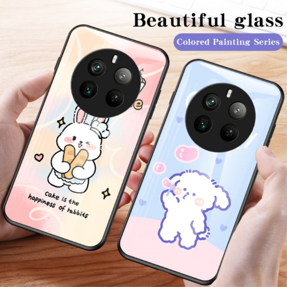 Hülle Realme 12 Pro / 12 Pro Plus Cartoon-gehärtetes Glas