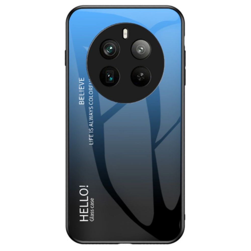 Hülle Realme 12 Pro / 12 Pro Plus Hallo Gehärtetes Glas