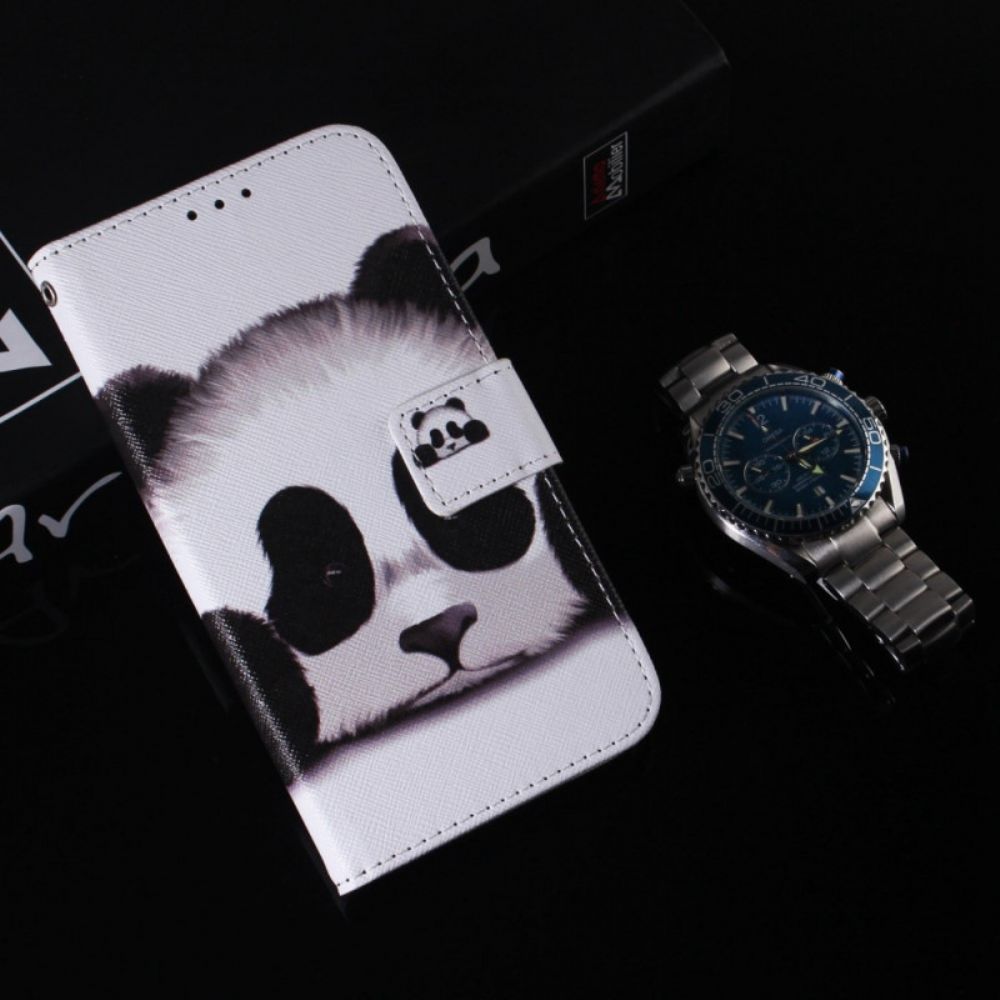 Flip Case Für Realme C31 Hübscher Panda