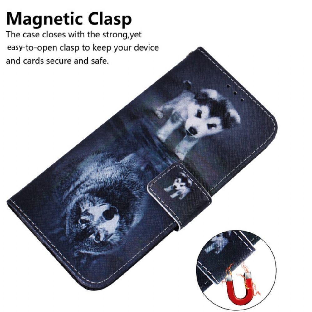 Flip Case Für Realme C31 Zukünftiger Wolf