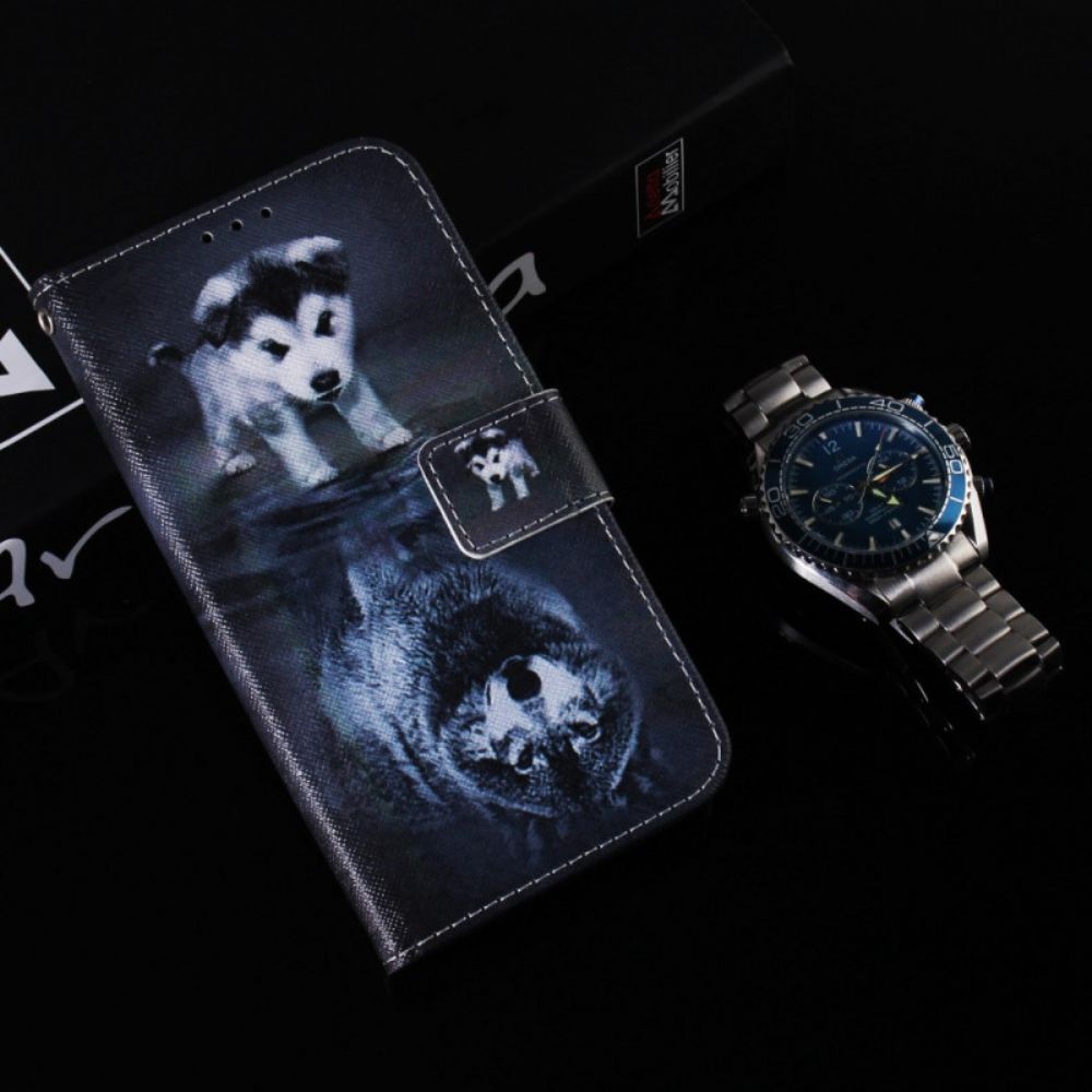 Flip Case Für Realme C31 Zukünftiger Wolf