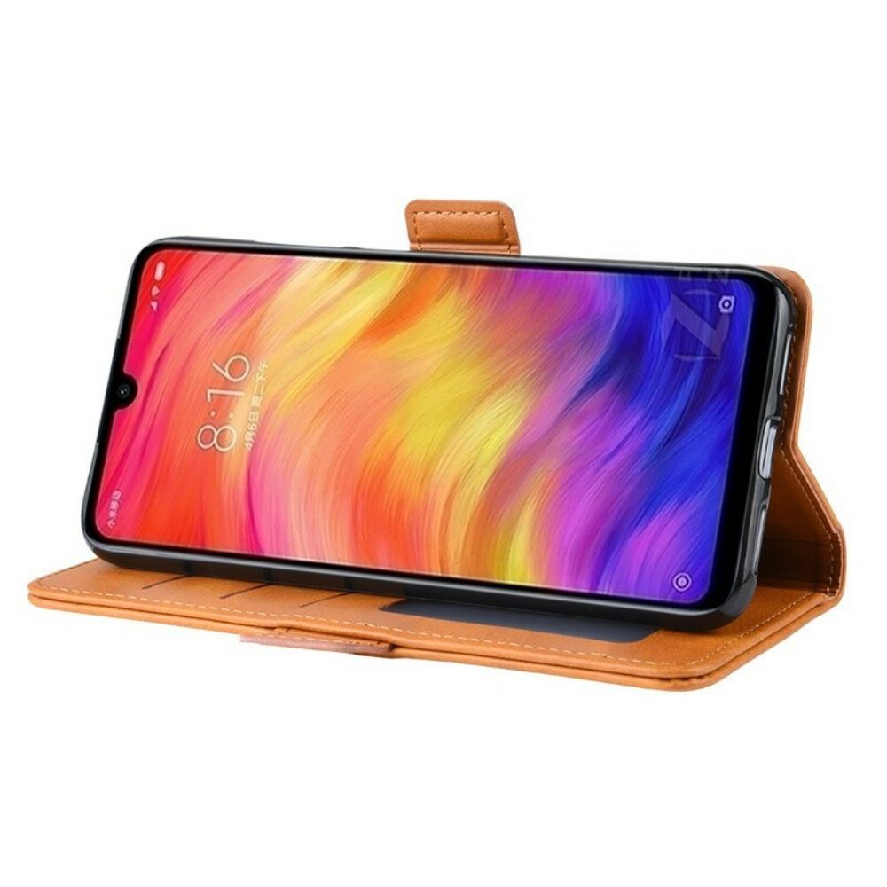 Flip Case Für Xiaomi Redmi Note 7 Flip Case Doppelklappe