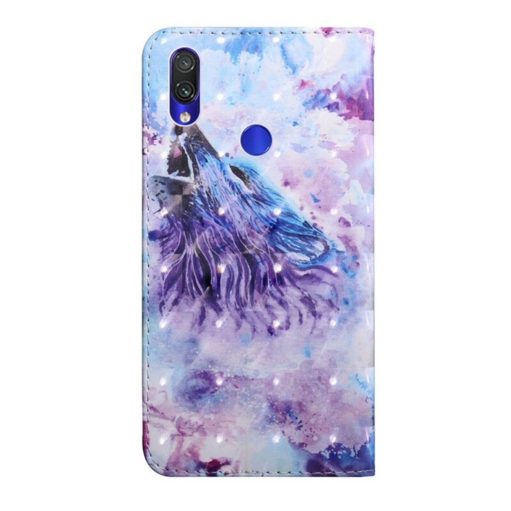 Flip Case Für Xiaomi Redmi Note 7 Gerald Der Wolf