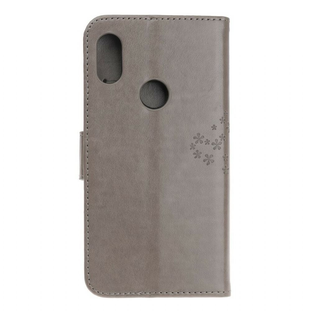 Flip Case Für Xiaomi Redmi Note 7 Mit Kordel Baum Und Riemcheneulen