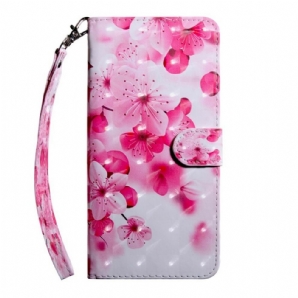 Flip Case Für Xiaomi Redmi Note 7 Rosa Blumen