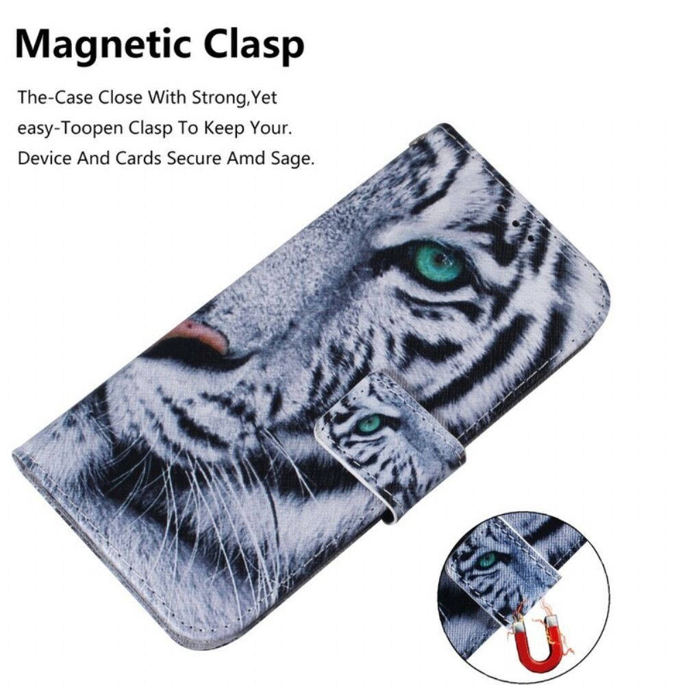 Flip Case Für Xiaomi Redmi Note 7 Tigergesicht