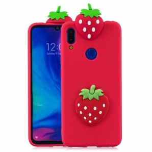 Handyhülle Für Xiaomi Redmi Note 7 3d Erdbeere