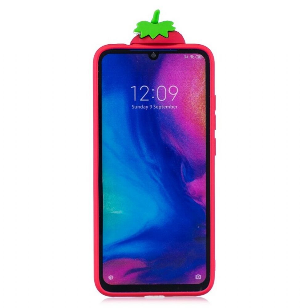 Handyhülle Für Xiaomi Redmi Note 7 3d Erdbeere