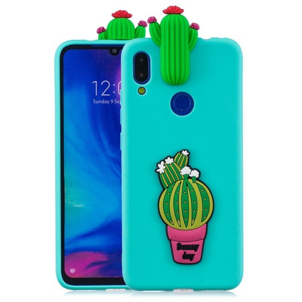 Handyhülle Für Xiaomi Redmi Note 7 3d-kaktus-wahnsinn