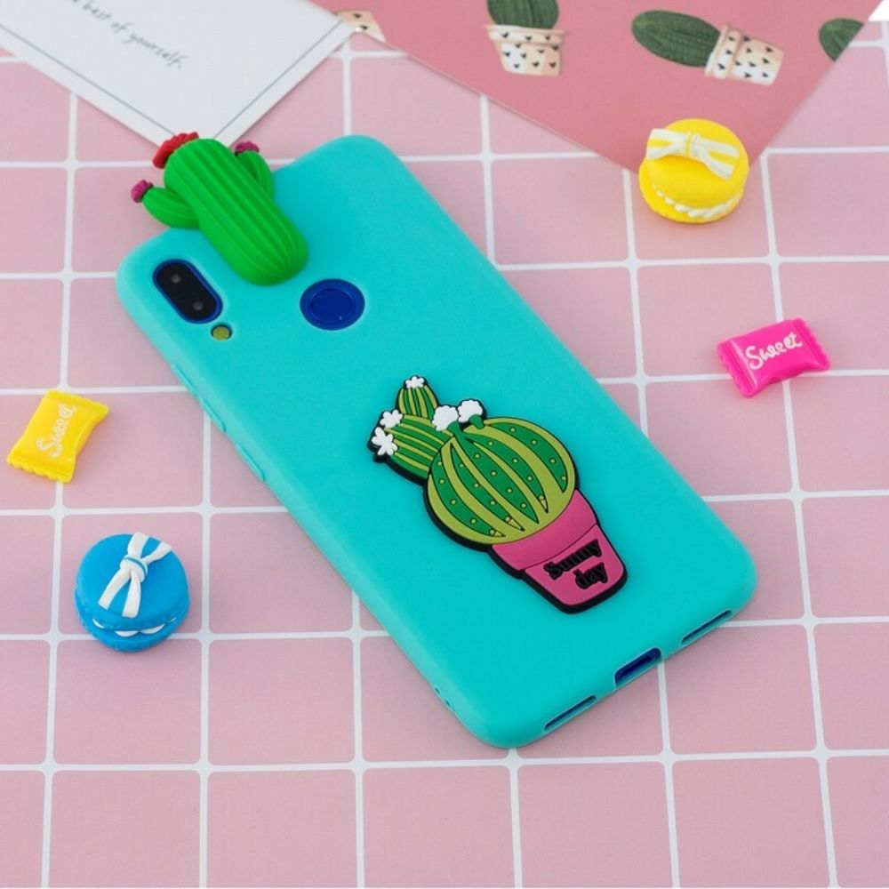 Handyhülle Für Xiaomi Redmi Note 7 3d-kaktus-wahnsinn