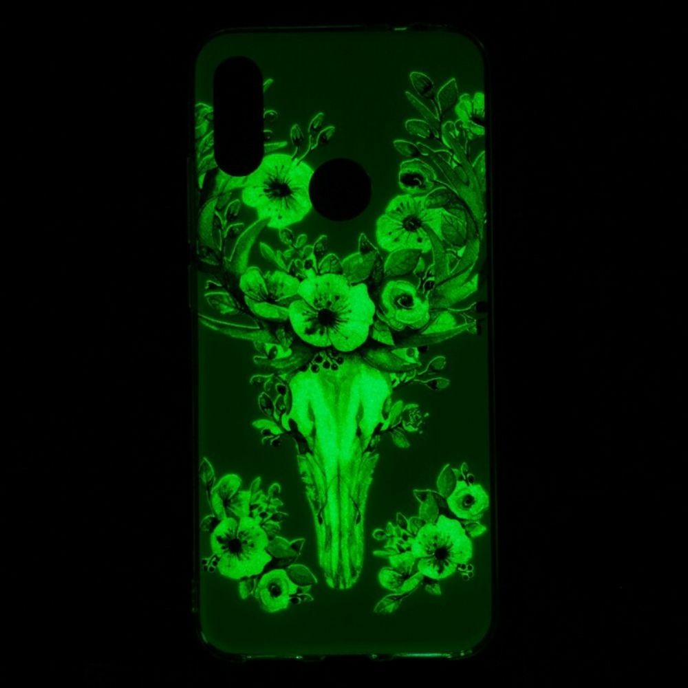 Handyhülle Für Xiaomi Redmi Note 7 Fluoreszierender Blütenelch