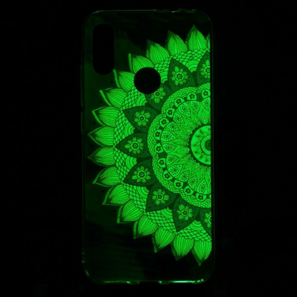 Handyhülle Für Xiaomi Redmi Note 7 Fluoreszierendes Buntes Mandala