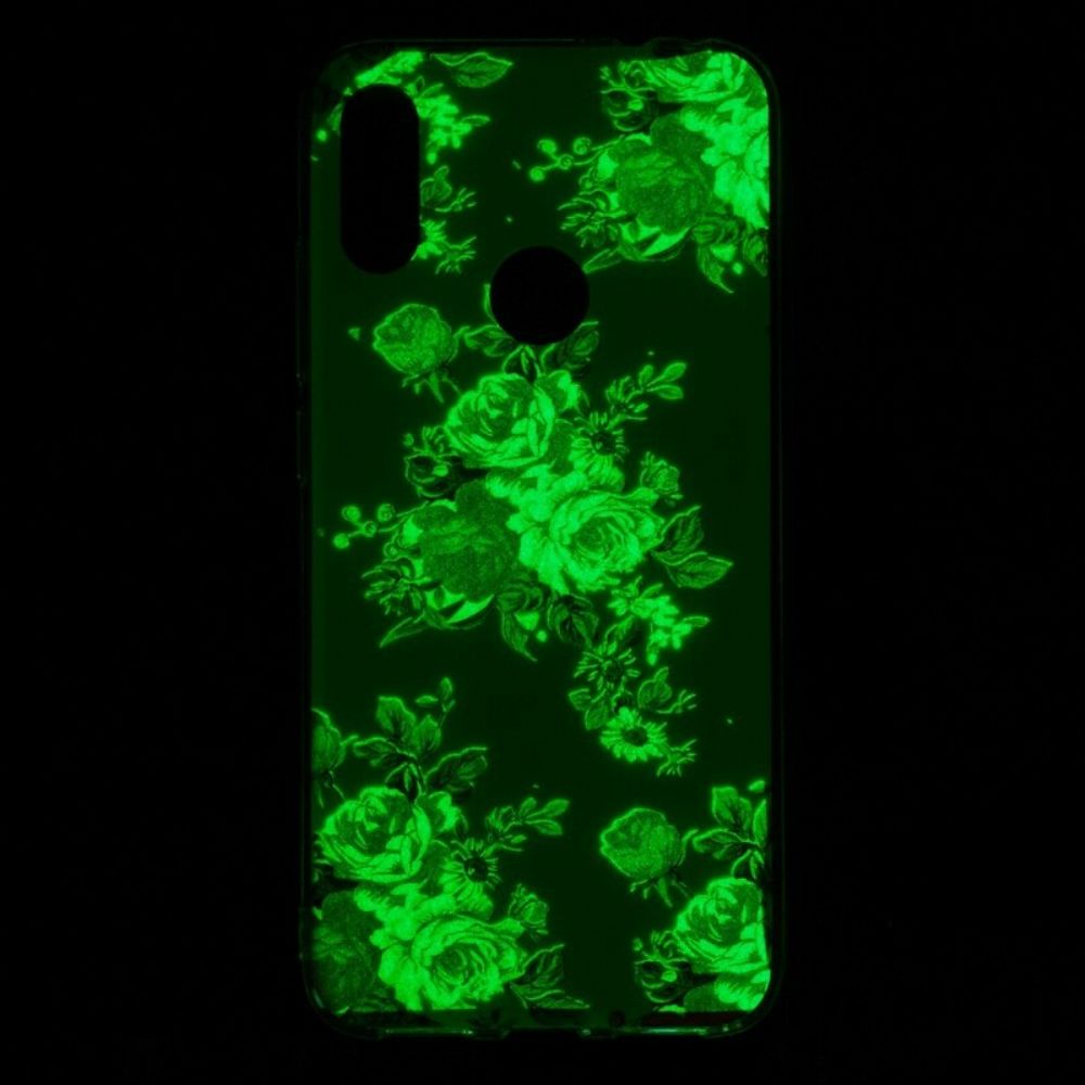 Hülle Für Xiaomi Redmi Note 7 Fluoreszierende Freiheitsblumen