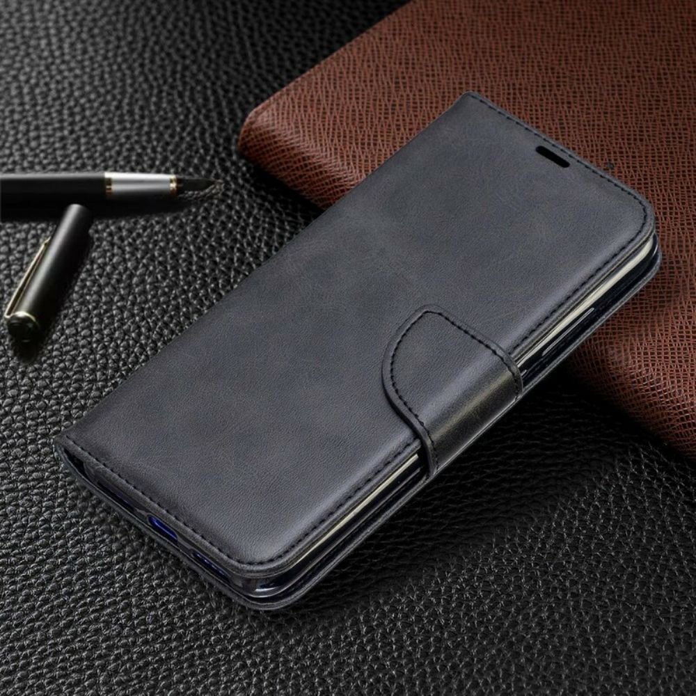 Lederhüllen Für Xiaomi Redmi Note 7 Flip Case Glatte Schräge Klappe