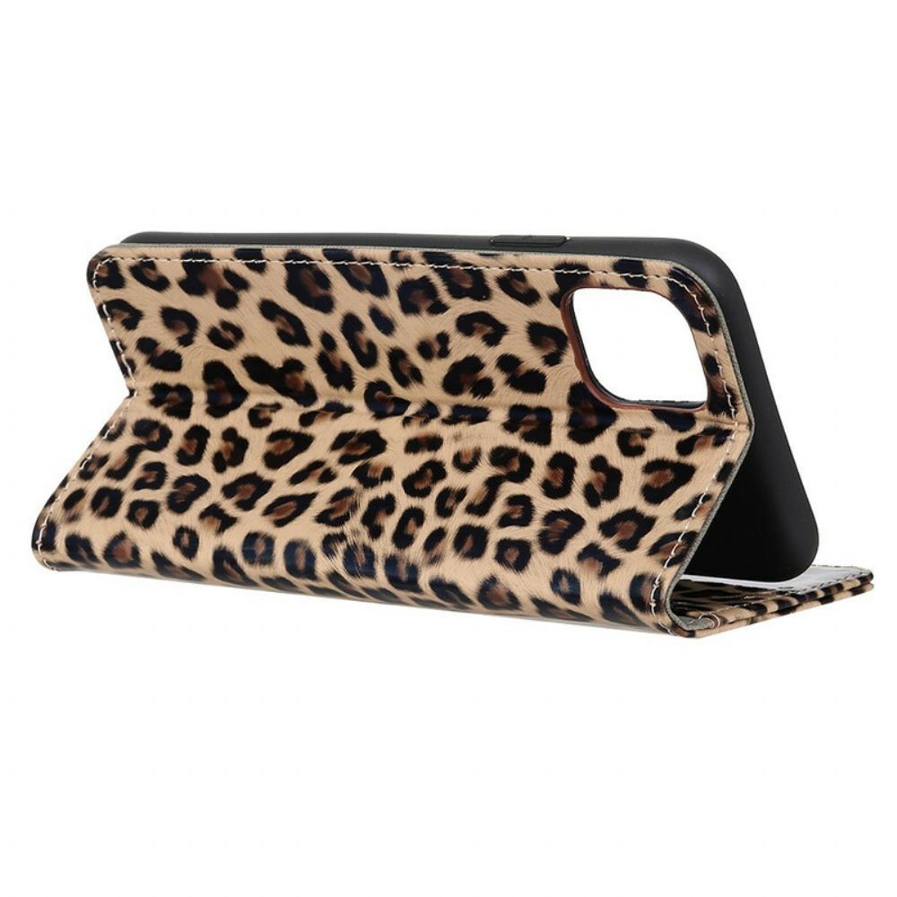 Flip Case Für iPhone 11 Pro Max Leopard