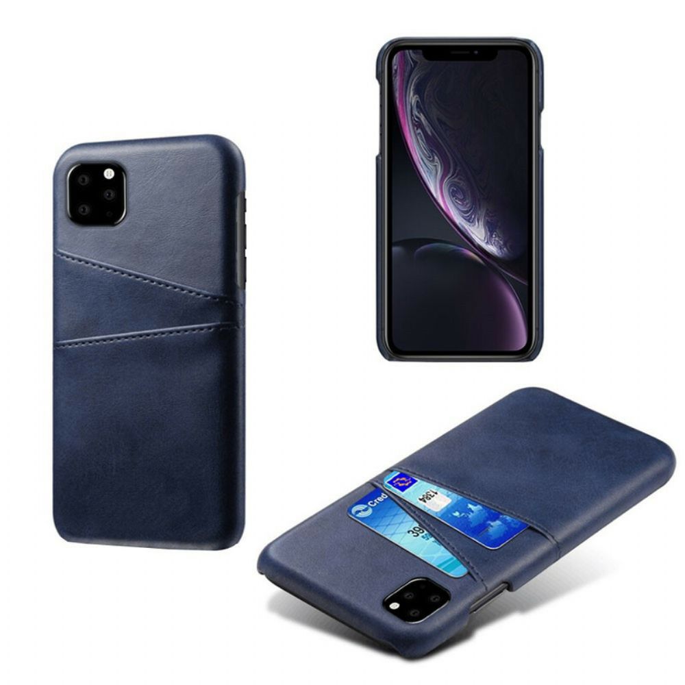 Handyhülle Für iPhone 11 Pro Max Doppelter Kartenhalter