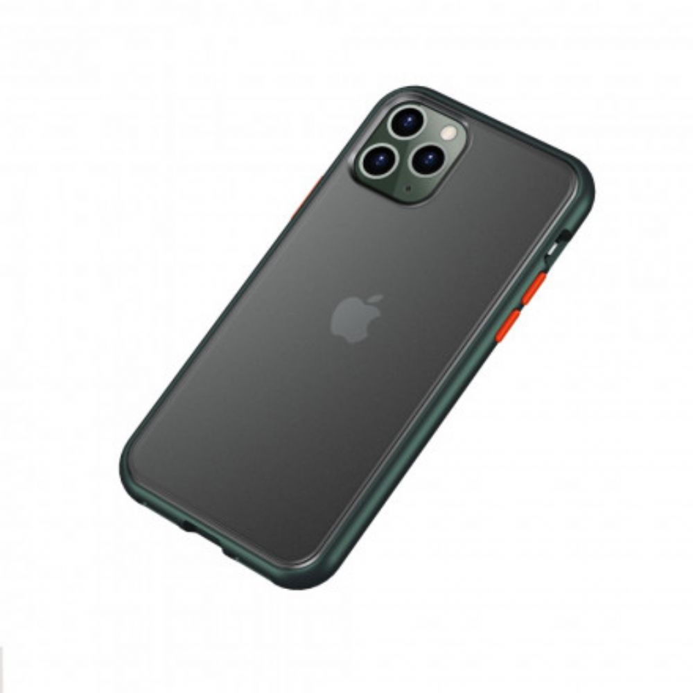 Handyhülle Für iPhone 11 Pro Max Hybrid-farbige Knöpfe