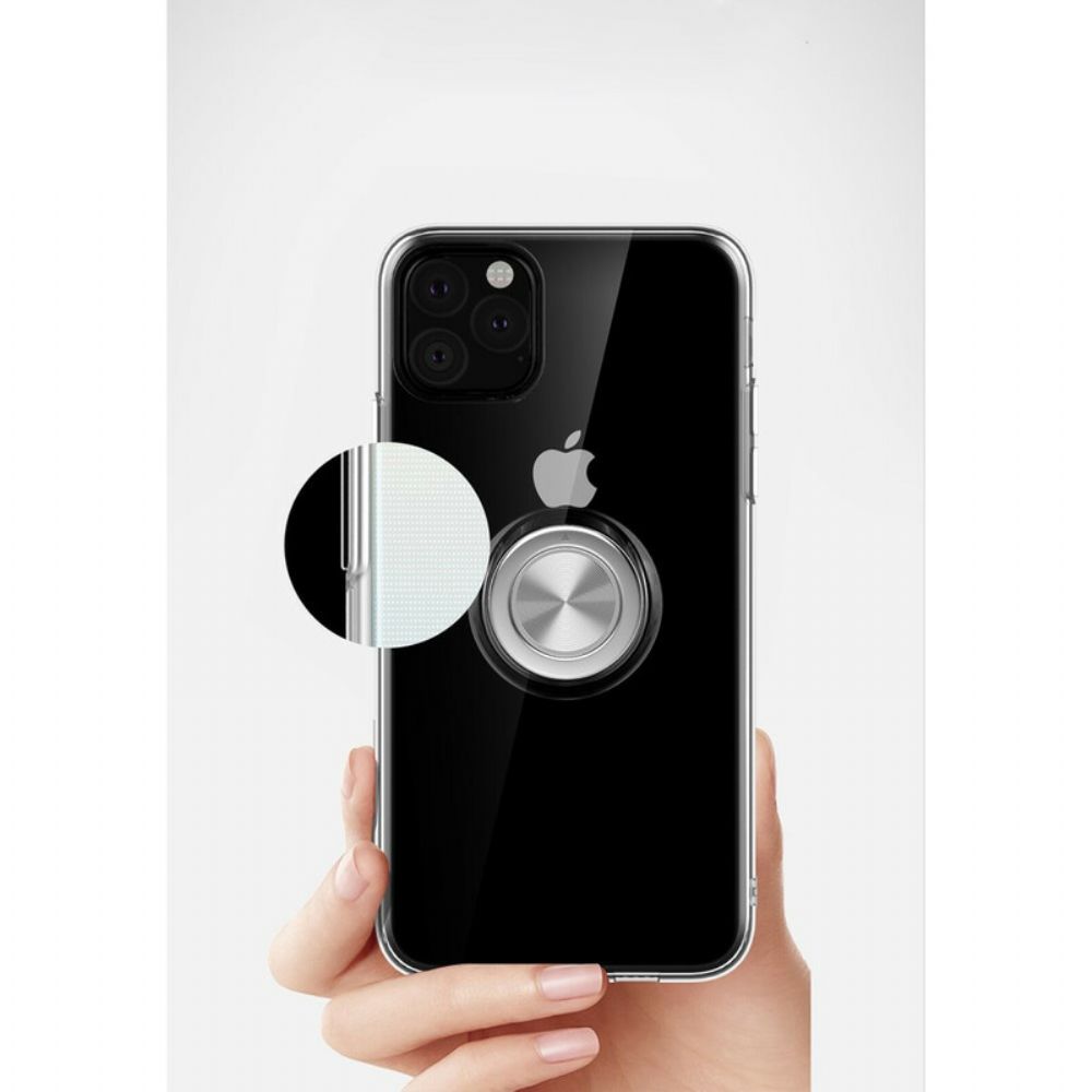 Handyhülle Für iPhone 11 Pro Max Transparent Mit Ring-stütze