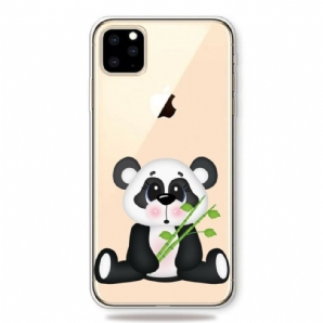 Handyhülle Für iPhone 11 Pro Max Transparenter Trauriger Panda