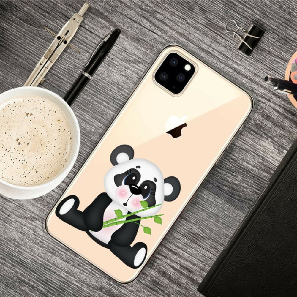 Handyhülle Für iPhone 11 Pro Max Transparenter Trauriger Panda