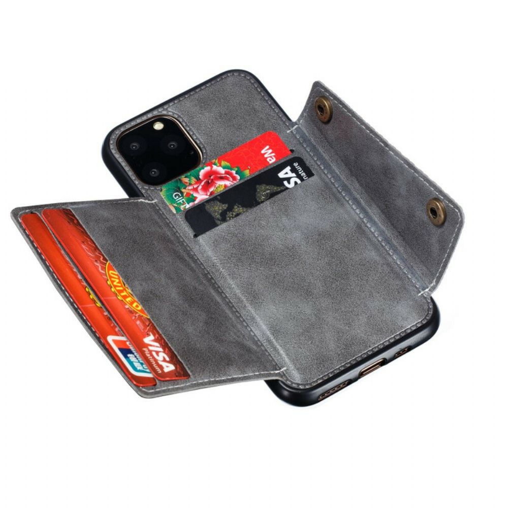 Hülle Für iPhone 11 Pro Max Brieftasche Snap Wallet