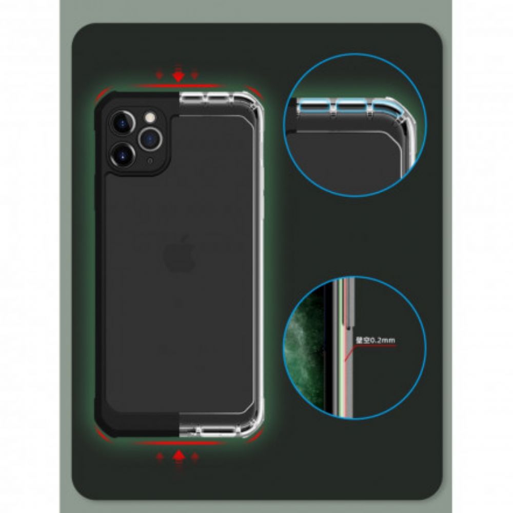 Hülle Für iPhone 11 Pro Max Transparenter Hybrid X-level