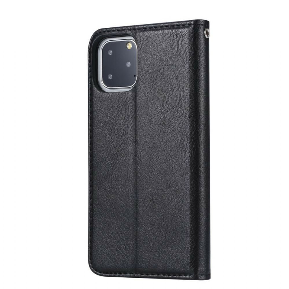 Schutzhülle Für iPhone 11 Pro Max Flip Case Kartenetui Aus Kunstleder