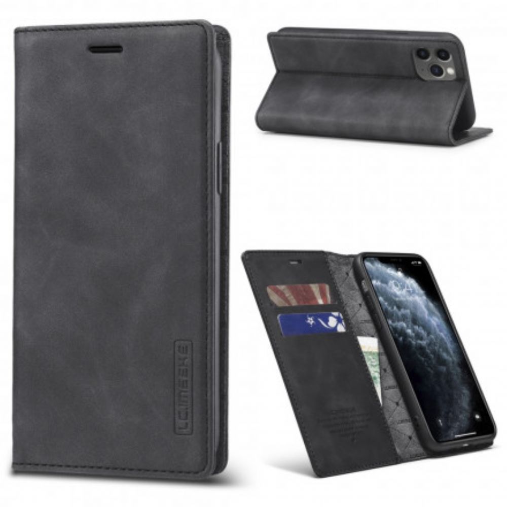 Schutzhülle Für iPhone 11 Pro Max Flip Case Lc.imeeke Ledereffekt