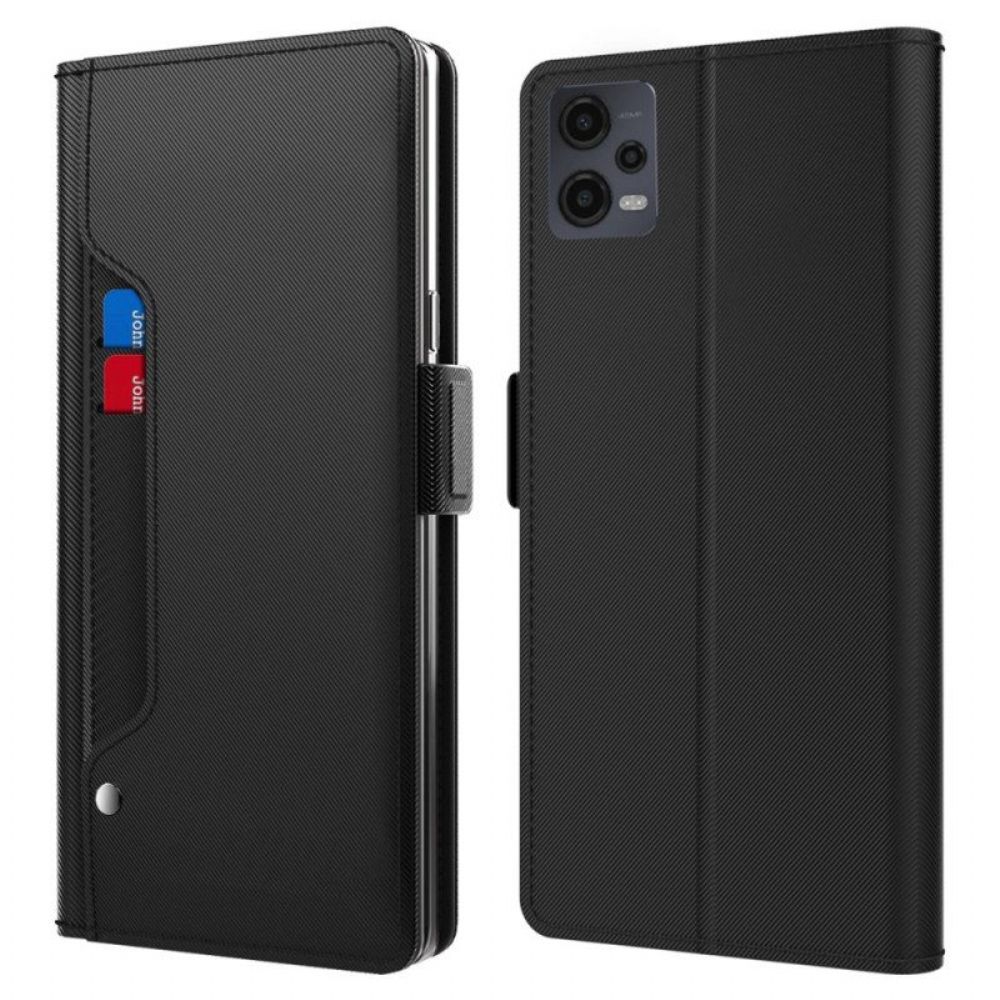 Flip Case Für Xiaomi Redmi Note 12 5G Abnehmbarer Spiegel Und Kartenhalter