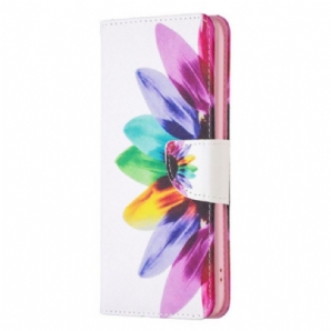 Flip Case Für Xiaomi Redmi Note 12 5G Aquarellblume